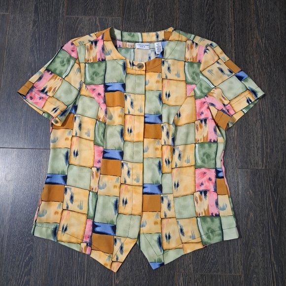 Covington Tops - Vintage Covington Pastel Checkered Shirt